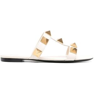 Valentino Garavani - Roman Stud - Sandalen - Wit - 100% Kalfsleer