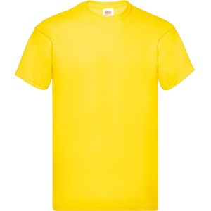 Fruit of the Loom Heren Origineel Heather T-Shirt (Geel)