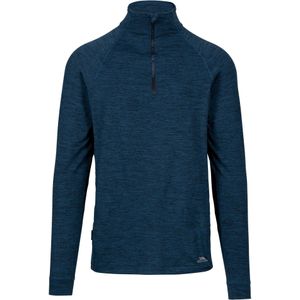 Trespass Heren Harold Half Zip Fleece Top (Marinekleurig Marl)