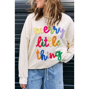 Geborduurd Pullover Sweater