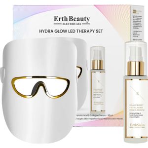 HYDRA GLOW - LED Lichttherapie Set - Wit - Met HA Serum