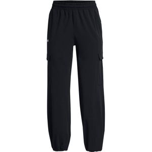 Dames Under Armour UA Rival Woven Cargo Pants in Zwart