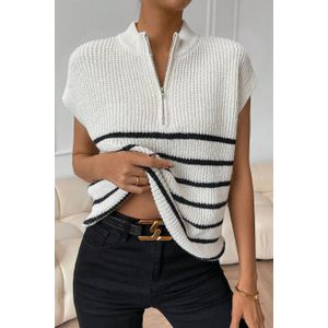 Gestreepte Korte Mouw Neppolo Sweater