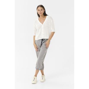 Kaffe - Cardigan - Wit - Dames - Met V-hals en Knopen