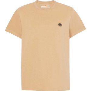 Timberland Heren Oyster River Logo T-shirt met korte mouwen (Tarwe)