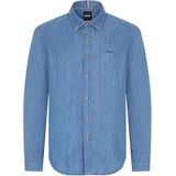 Hugo - Overhemden - Blauw - Denim