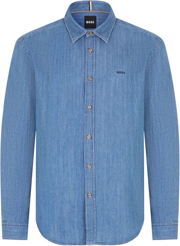 Hugo - Overhemden - Blauw - Denim