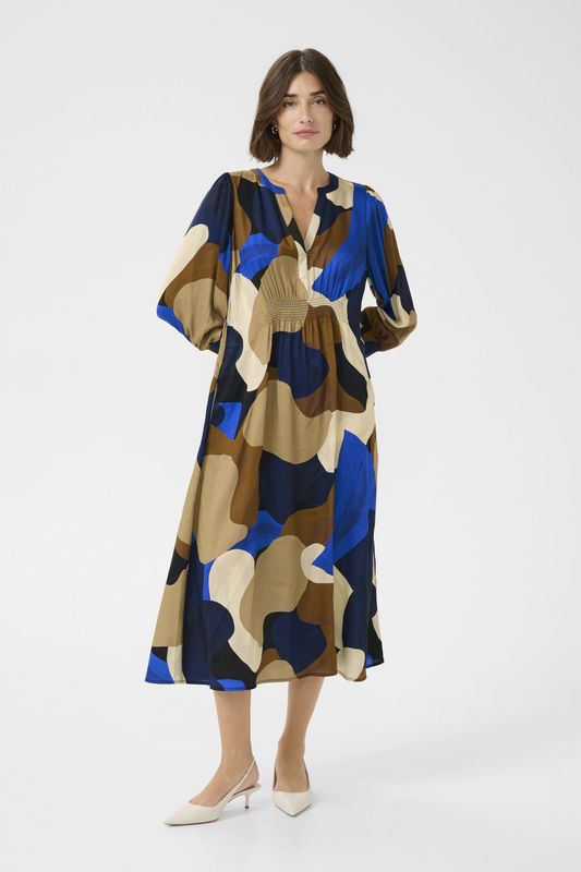 CULTURE - Jurk 'Dana' - Beige - Blousejurken