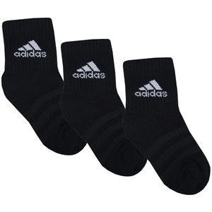 Men's adidas 3-Pack Cushioned Crew Socks in Black Grey