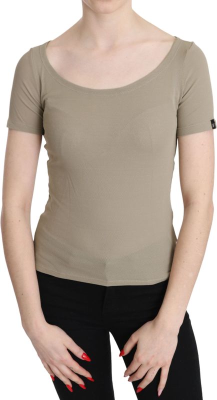 GF Ferre Grau 100% Nylon korte mouwen casual tanktop blouse