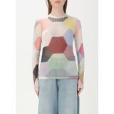 Patchwork Mesh Langsleeve Top