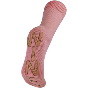 Dames thermo fleece gevoerde wijnpantoffelsokken - Rose