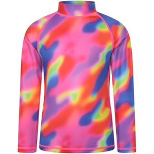 Mountain Warehouse Kinder/Kids Abstracte Rash Top met lange mouwen (Helder oranje)