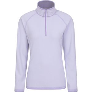 Mountain Warehouse Dames/Dames Montana Half Zip Fleece Top (Paars)