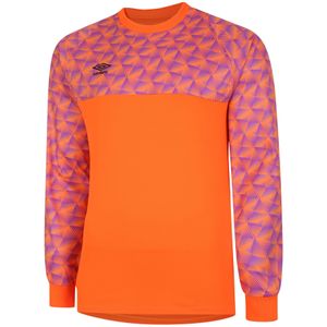 Umbro Heren Flux keepershirt met lange mouwen (Schokkend oranje/paarse cactus)