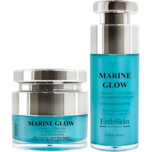 Marine Glow Vitamine C + Collageen Concentraat Serum 30ml + Marine Glow + Vitamine C Concentraat Crème 50ml