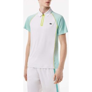 Heren Lacoste Ultra Dry Tennis Piqué Poloshirt in Wit