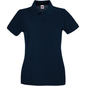 Fruit of the Loom Dames/Dames Premium Piqué Katoen Polo Shirt (Deep Navy)