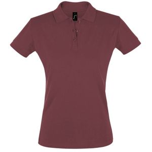 SOLS Dames/dames Perfect Pique Poloshirt met korte mouwen (BourgondiÃ«)