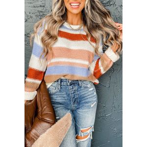 Gestreepte Ronde Hals Truien