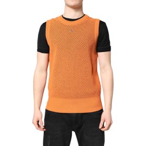 Dolce & Gabbana - Mouwloos T-shirt - Oranje - Kasjmier