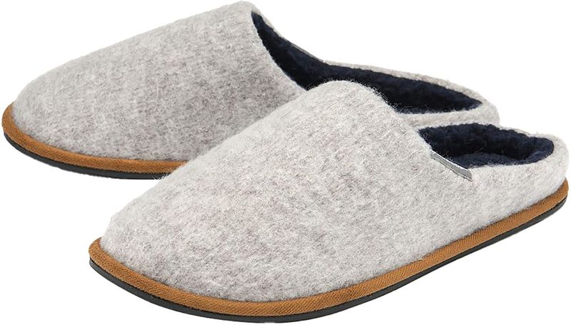 Heren Pluche Gevoerde Muilezelslippers Met Geheugenfoam