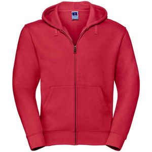 Russell Heren Authentiek Sweatshirt met capuchon (Klassiek rood)
