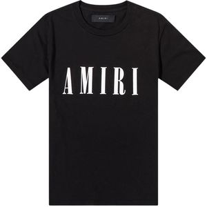 Amiri groot merklogo zwart T-shirt