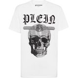 Philipp Plein, Heren, Tops, Wit, Maat: M Katoen,