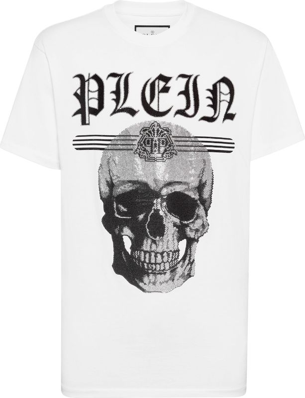 Philipp Plein, Heren, Tops, Wit, Maat: M Katoen,