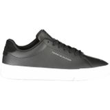 Tommy Hilfiger - Zwarte Leren Heren Sneaker