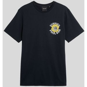 Lyle & Scott - Pool Bar Graphic T-Shirt - Donker Marineblauw - Katoen