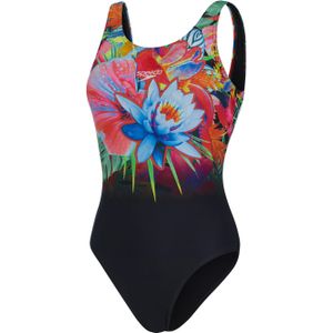 Speedo Dames/Dames Floral U-Back One Piece Badpak (Veelkleurig)