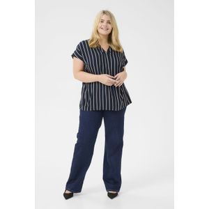 Mouwloos shirt Regular fit Navy / Grey Stripe navy