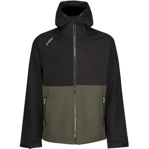 Regatta Herenjas Surrender Soft Shell (Donkere kaki/zwart)