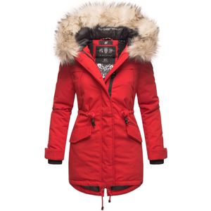 Navahoo Premium Dames Winterjas Lady Like – Klassieke Parka met Afneembare Kunstbontkraag