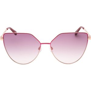 Love Moschino - Zonnebril - Rosegouden Frame - Fuchsia Roze Lens
