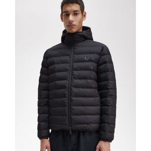 Fred Perry - FP Geïsoleerde Jas - Zwart - Met Capuchon
