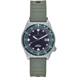 Nautis Baltic Bandhorloge met datum - groen