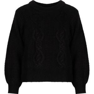 Silvian Heach - Gebreide Trui - Zwart - 100% Mohair - Ronde Halslijn