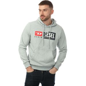 Diesel S-Girk Cuty Felpa Hoodie voor heren in Grijs