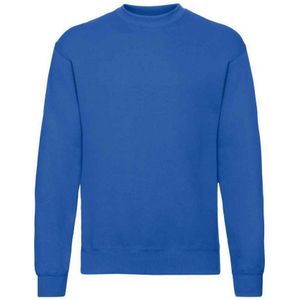 Fruit Of The Loom Unisex Sweatshirt Met Klassieke Schouder (Koningsblauw) - Maat 3XL