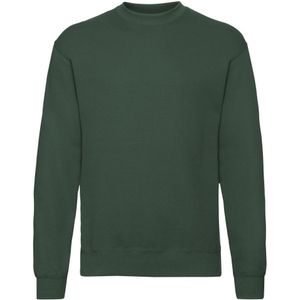 Fruit of the Loom Unisex Sweatshirt met Klassieke Schouder (Fles groen)