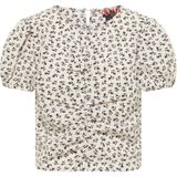 myMo - ROCKS - Blouse - Zwart - Bloemenprint - Knoopsluiting