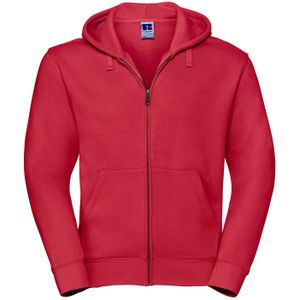 Russell Heren Authentic Full Zip Hoodie (Klassiek rood)