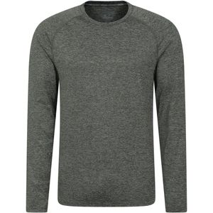 Mountain Warehouse Heren Stripe IsoCool Base Layer Top (Groen)