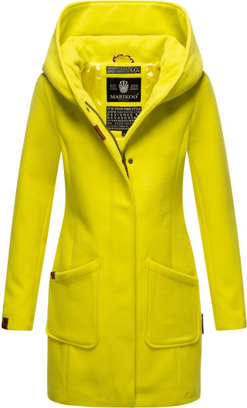 Marikoo - Wintermantel - Dames - Met Capuchon - Getailleerd Model
