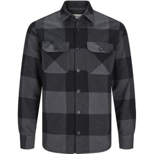 Produkt - Dean Check Overshirt - Heren Overhemd - Grijs