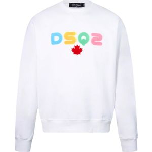 Dsquared2 Multi Coloured DSQ2 Logo White Sweatshirt