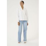 Blouse met lange mouwen Regular fit Chalk white